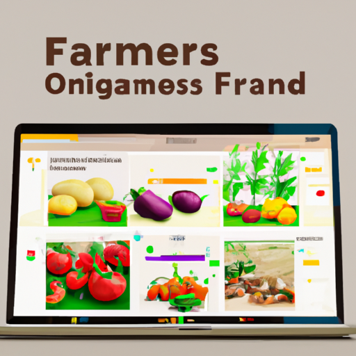 3. צילום מסך של פלטפורמת שיווק מקוונת לחקלאים המציגה סוגים שונים של תוצרת