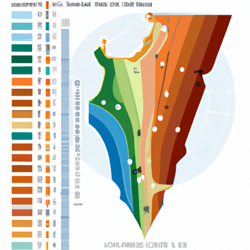 גרף המציג את שינויים בטמפרטורה באזורים שונים בישראל