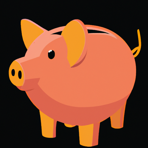 איור של קופת חזירים מסורתית, המסמל חשבון חיסכון