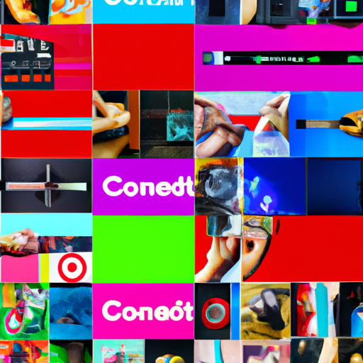 תמונת קולאז' המתארת סוגים שונים של תוכן וידאו פופולרי בפלטפורמות שונות של מדיה חברתית.